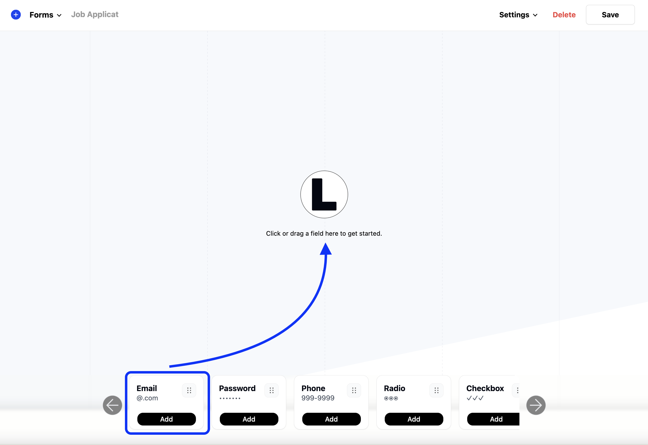 adding fields to the form