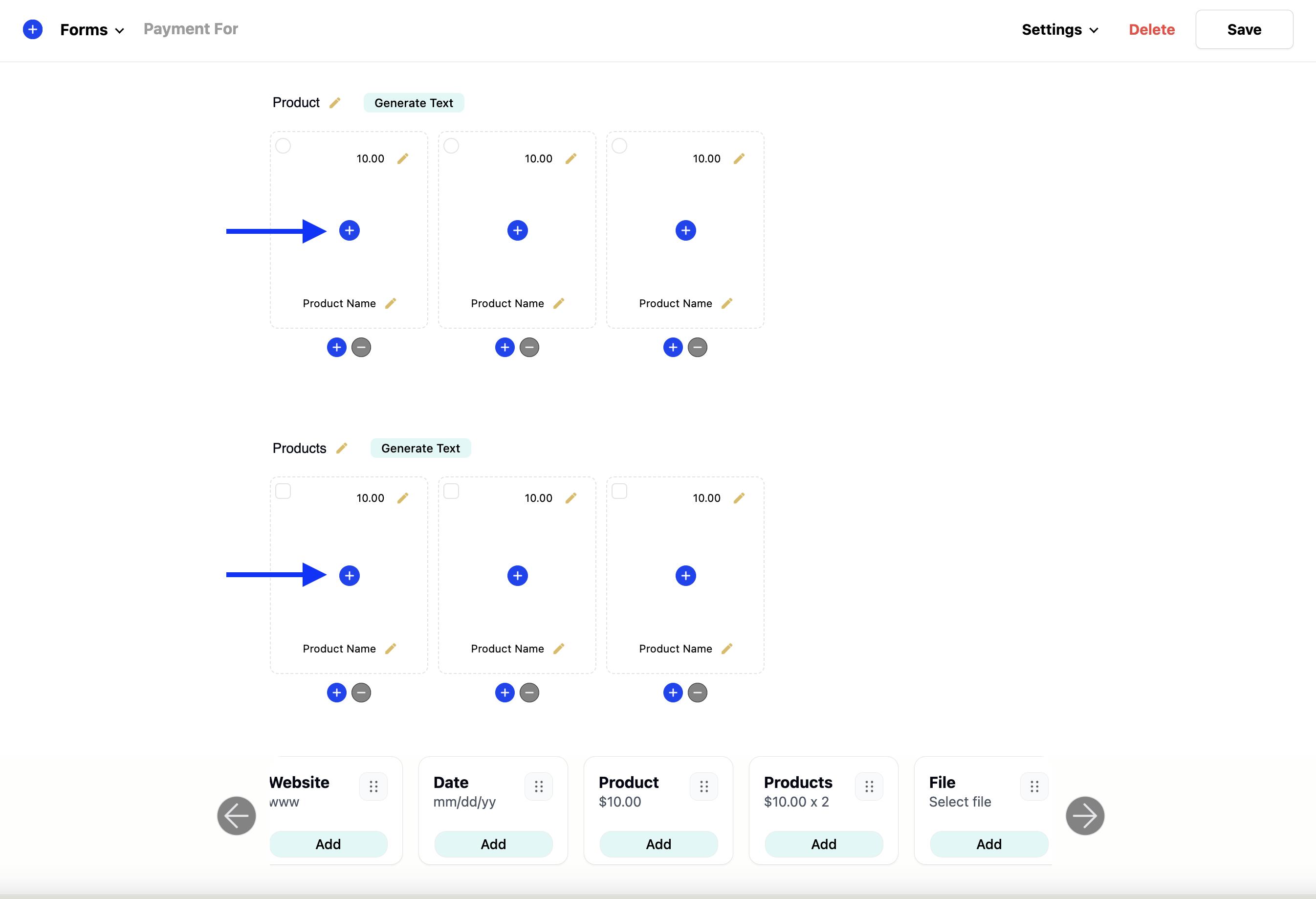 adding product images