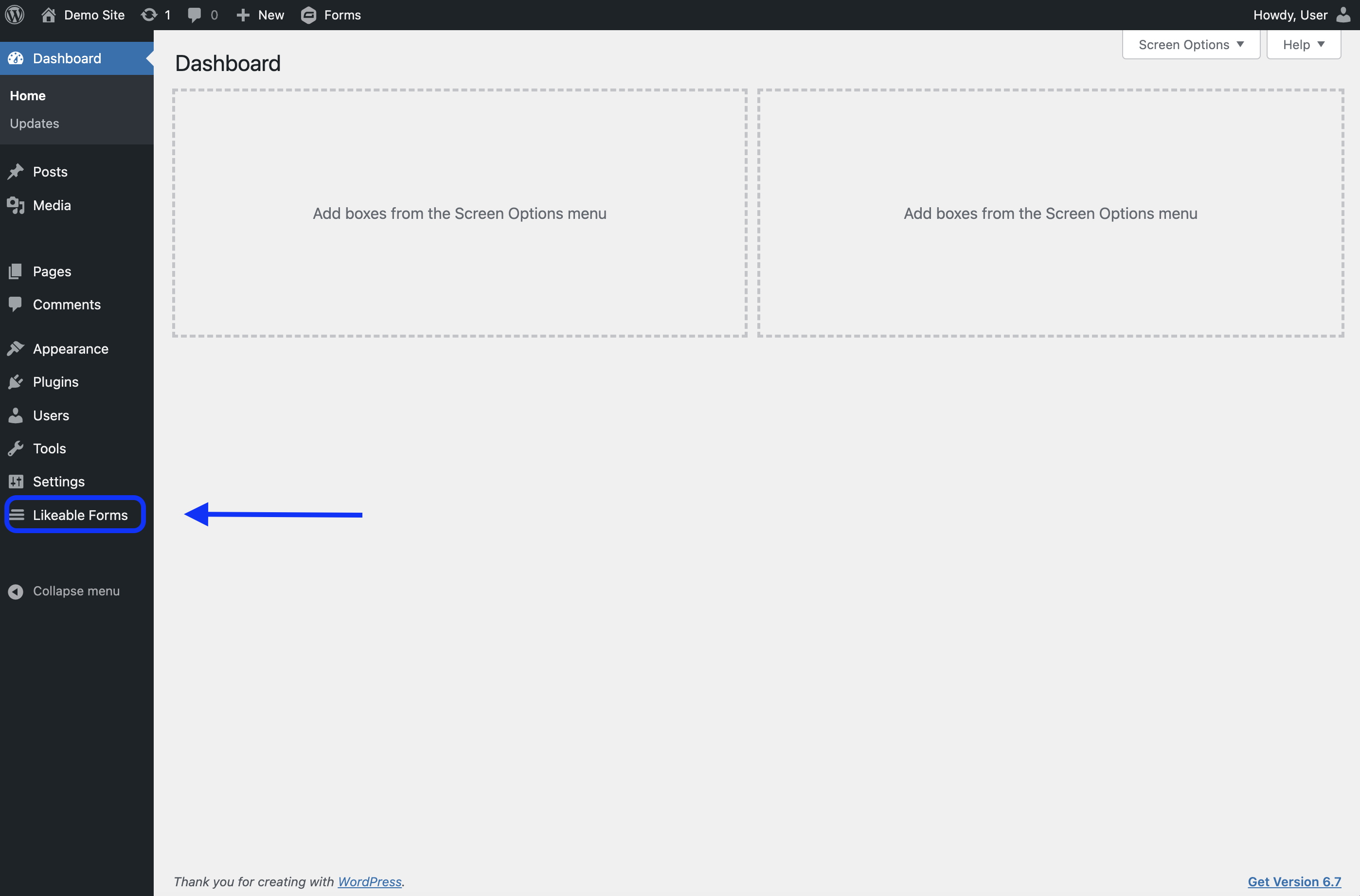 wordpress side bar